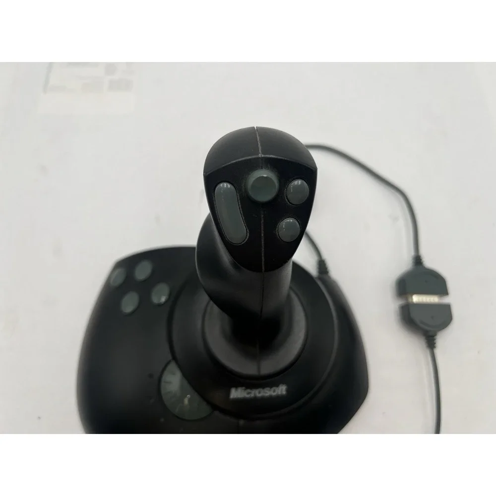 Microsoft SideWinder Precision Pro Joystick X03-57540 w/ USB Adapter Untested